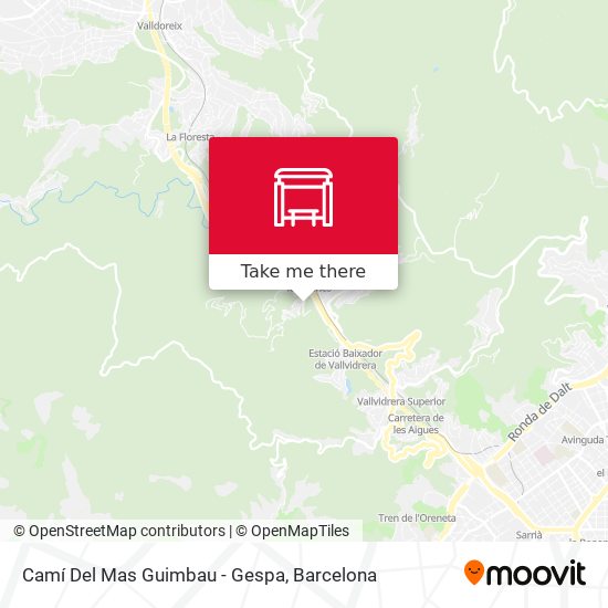 Camí Del Mas Guimbau - Gespa map