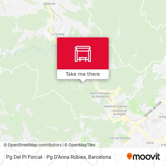 Pg Del Pi Forcat - Pg D'Anna Rúbies map