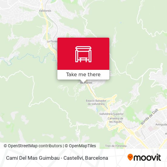Camí Del Mas Guimbau - Castellví map