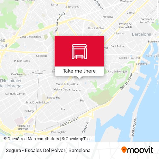 Segura - Escales Del Polvorí map