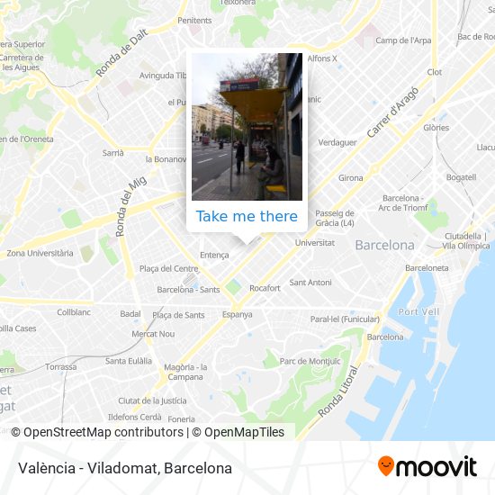 mapa València - Viladomat