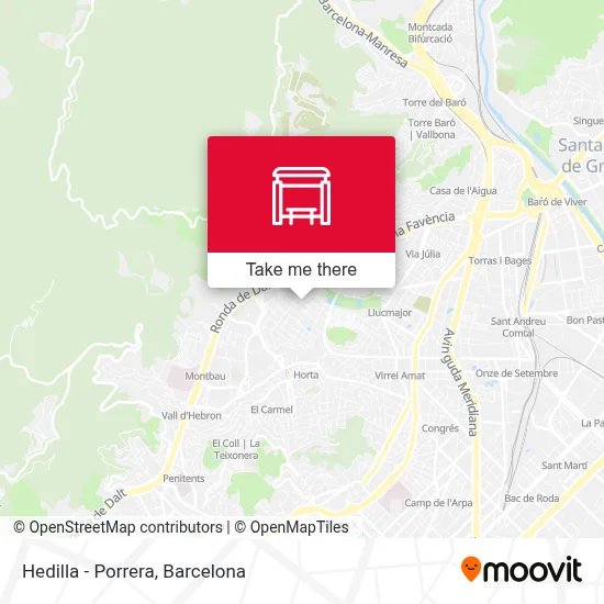 Hedilla - Porrera map