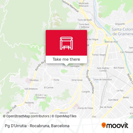 Pg D'Urrutia - Rocabruna map