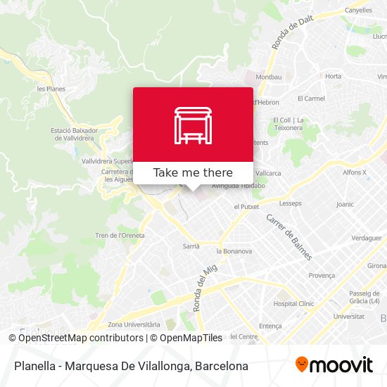 Planella - Marquesa De Vilallonga map