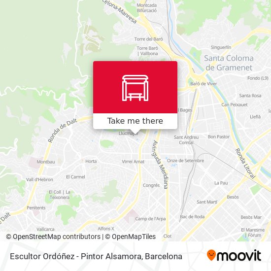 Escultor Ordóñez - Pintor Alsamora map