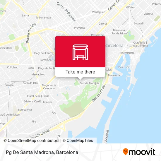 Pg De Santa Madrona map