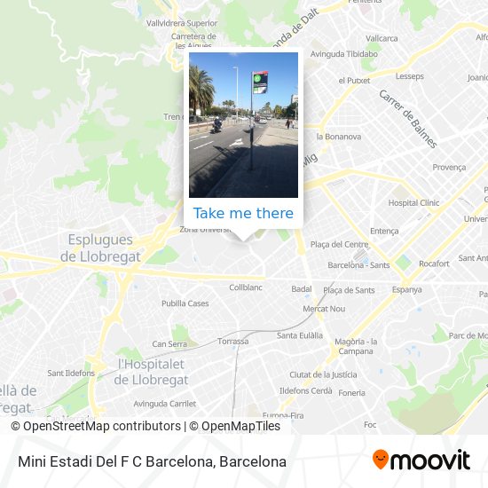 Mini Estadi Del F C Barcelona map