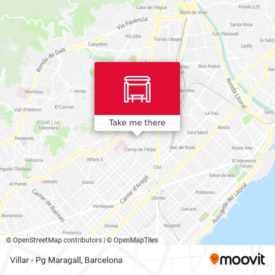 Villar - Pg Maragall map
