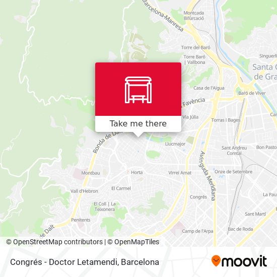 Congrés - Doctor Letamendi map