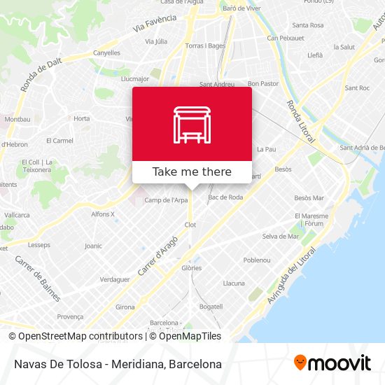 Navas De Tolosa - Meridiana map