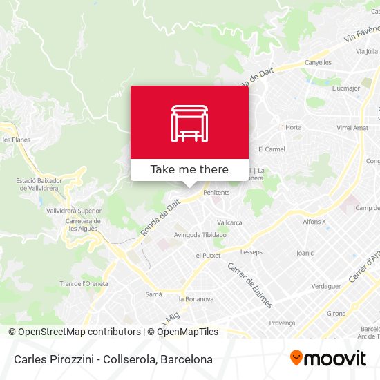 Carles Pirozzini - Collserola map