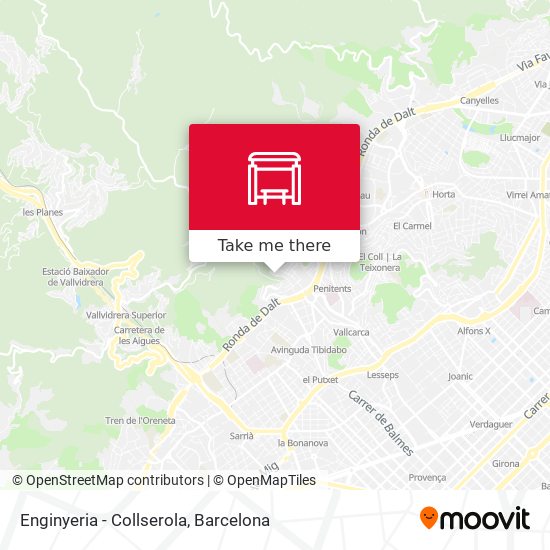 Enginyeria - Collserola map
