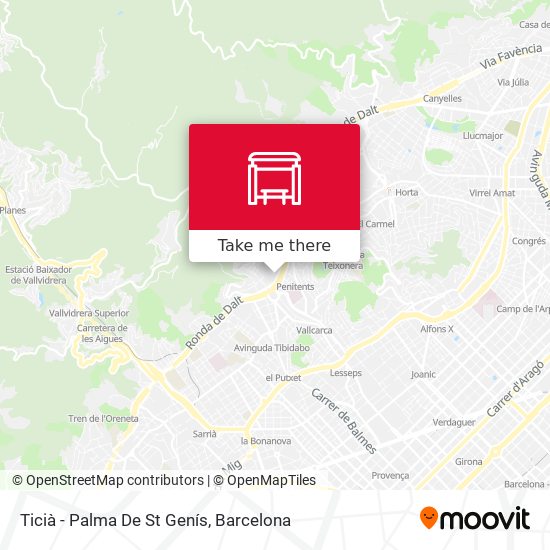 Ticià - Palma De St Genís map