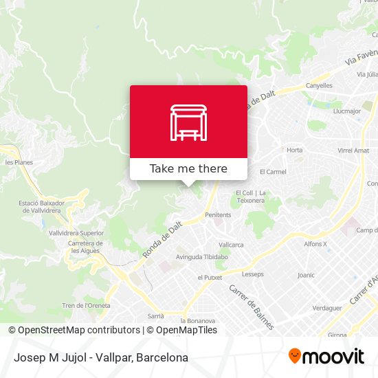 Josep M Jujol - Vallpar map
