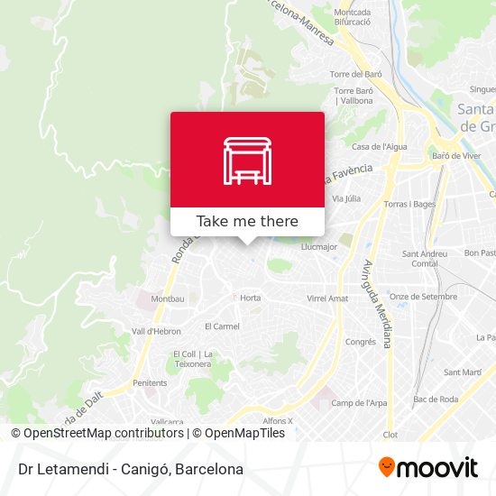 Dr Letamendi - Canigó map
