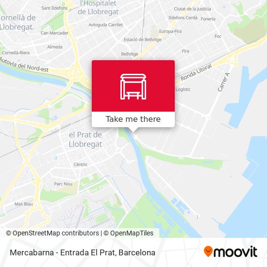 Mercabarna - Entrada El Prat map