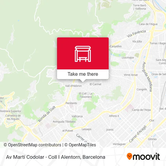 Av Martí Codolar - Coll I Alentorn map