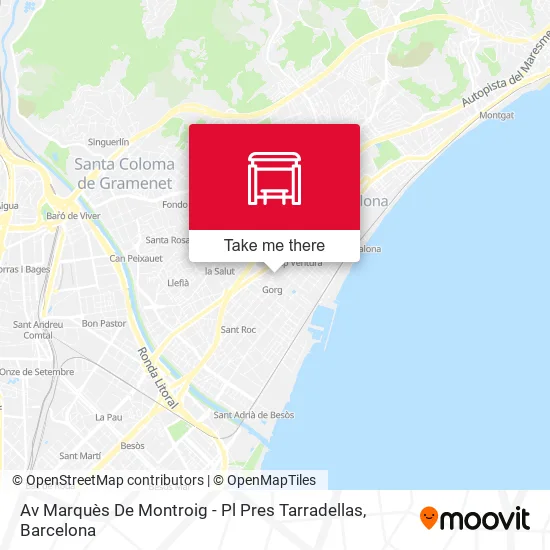 Av Marquès De Montroig - Pl Pres Tarradellas map