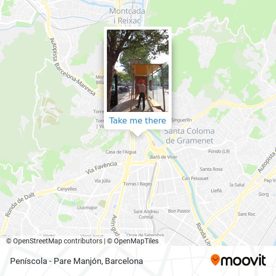 Peníscola - Pare Manjón map