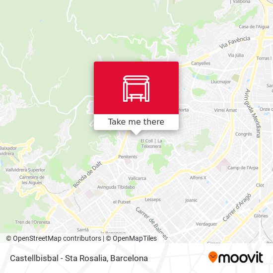 Castellbisbal - Sta Rosalia map