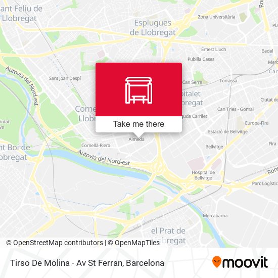 Tirso De Molina - Av St Ferran map