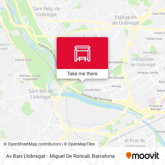 Av Baix Llobregat - Miguel De Roncali map