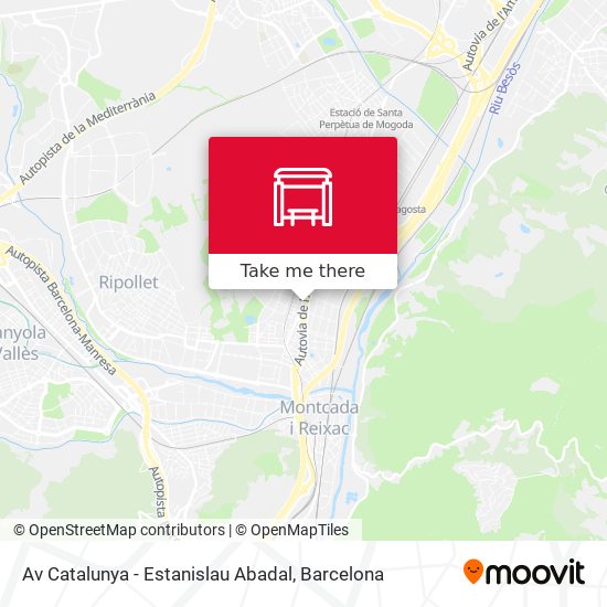 Av Catalunya - Estanislau Abadal map