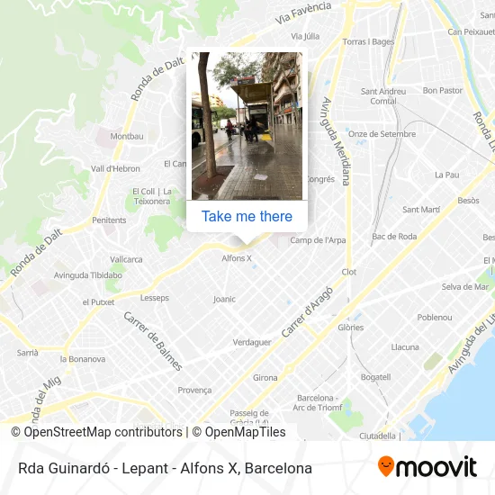 Rda Guinardó - Lepant - Alfons X map