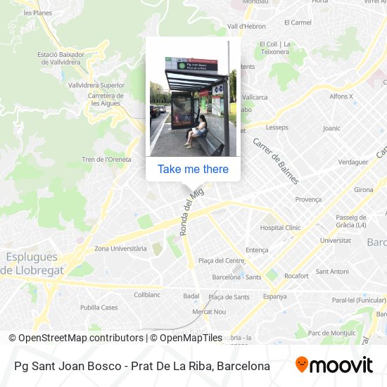 Pg Sant Joan Bosco - Prat De La Riba map