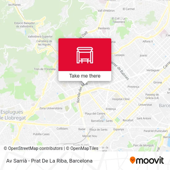 Av Sarrià - Prat De La Riba map