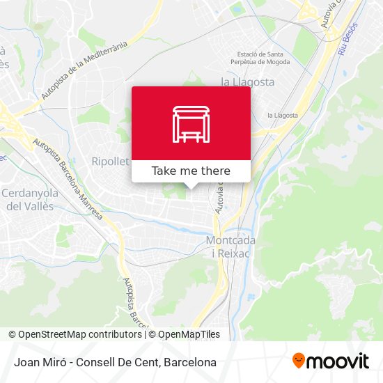 Joan Miró - Consell De Cent map