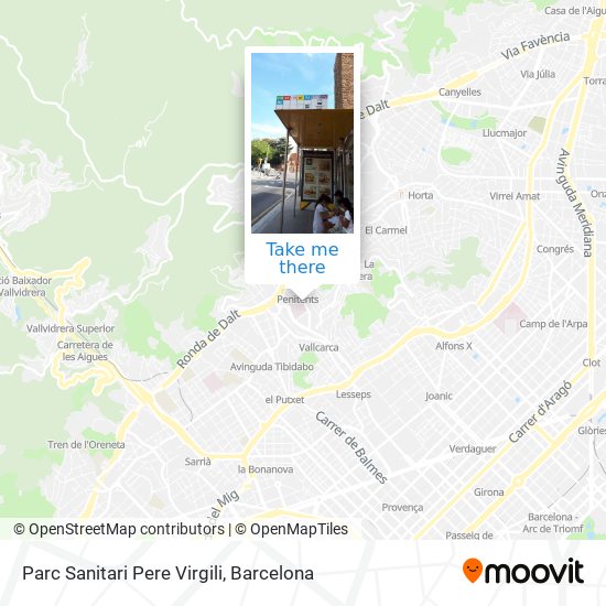 Parc Sanitari Pere Virgili map