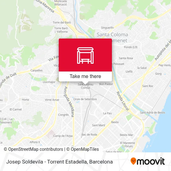 mapa Josep Soldevila - Torrent Estadella