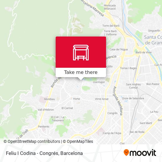 Feliu I Codina - Congrés map
