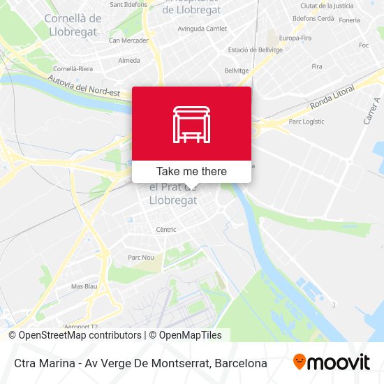 Ctra Marina - Av Verge De Montserrat map