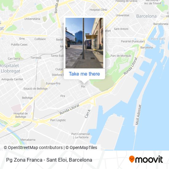 Pg Zona Franca - Sant Eloi map