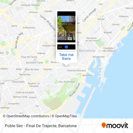 Poble Sec - Final De Trajecte map