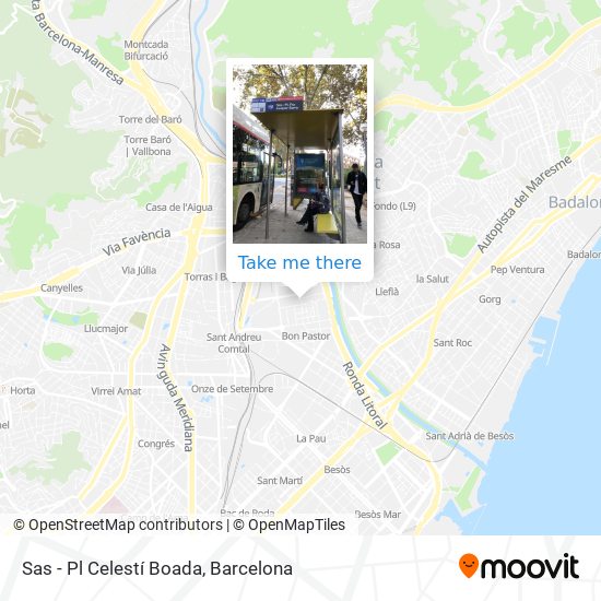 Sas - Pl Celestí Boada map