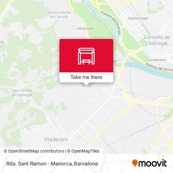 Rda. Sant Ramon - Menorca map