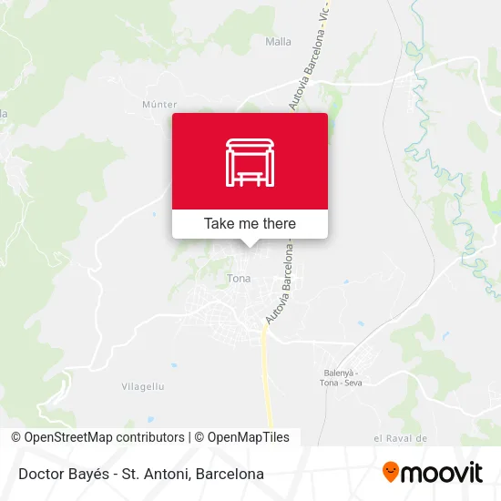 Doctor Bayés - St. Antoni map