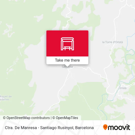 Ctra. De Manresa - Santiago Rusinyol map