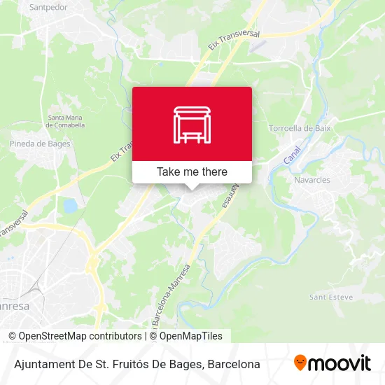 Ajuntament De St. Fruitós De Bages map