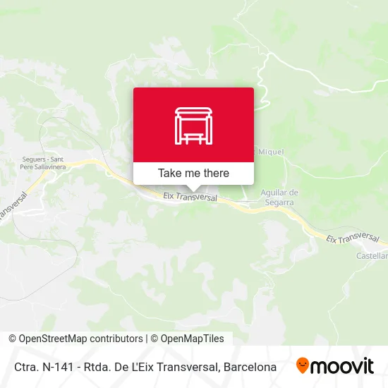 Ctra. N-141 - Rtda. De L'Eix Transversal map