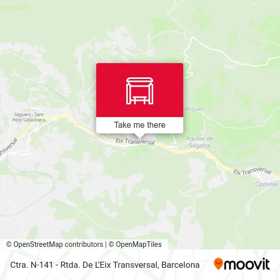 Ctra. N-141 - Rtda. De L'Eix Transversal map