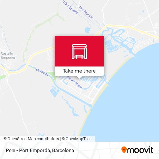 Pení - Port Empordà map
