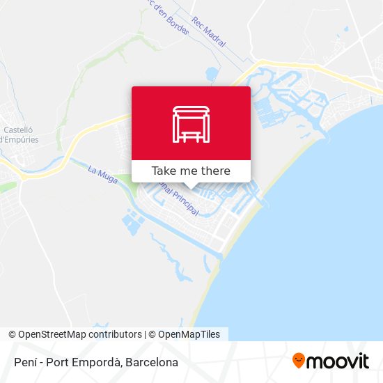 Pení - Port Empordà map