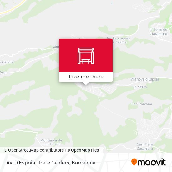 Av. D'Espoia - Pere Calders map