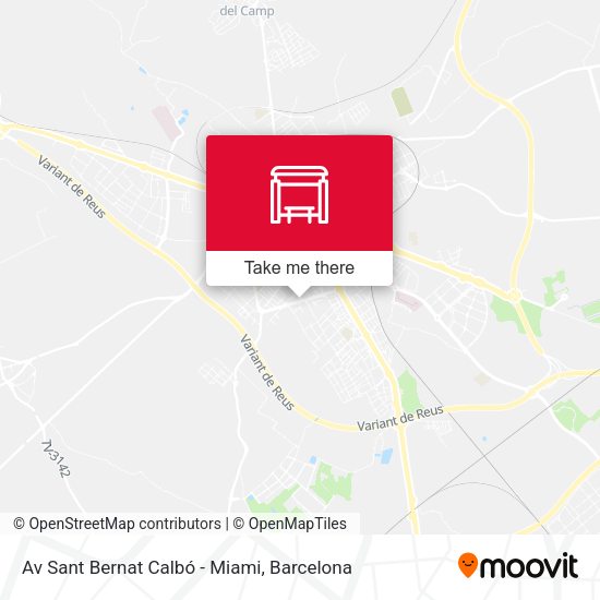 Av Sant Bernat Calbó - Miami map