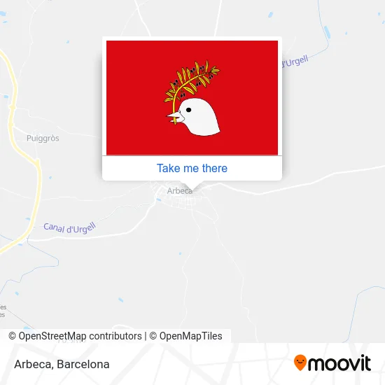 Arbeca map
