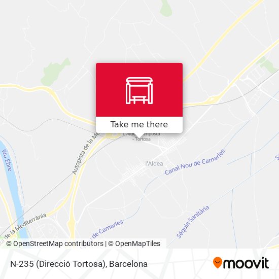 N-235 (Direcció Tortosa) map
